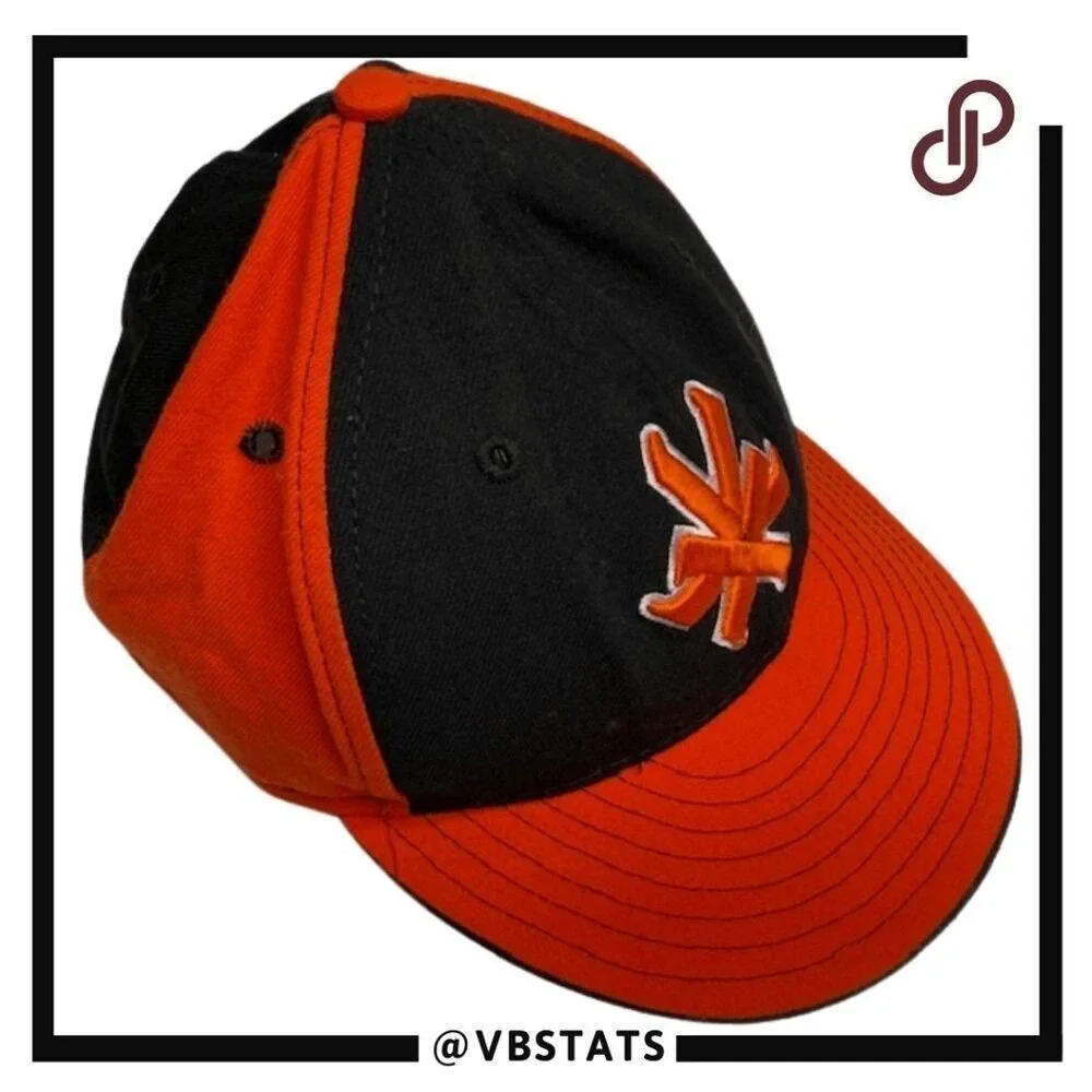 New Era Men's New York Fitted Cap Black‎ Orange OS